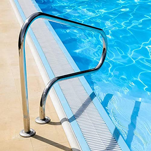 Baranda para piscina de acero inoxidable 3 curvas 80 cm miniatura 5