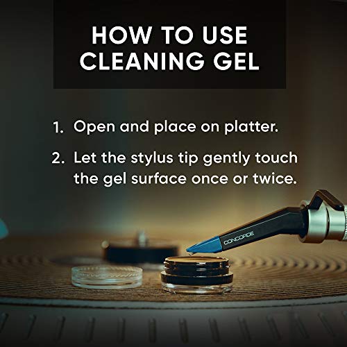 Vinyl Record Cleaner - Vinyl Records Maintenance Kit - Anti Static Carbon Fiber Vinyl Record Brush & Turntable Stylus Cleaning Gel - Vinyl Collection Cleaning Kits