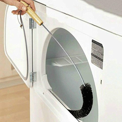 Preisvergleich Produktbild FOONEE Flexible Waschmaschine Reinigungsbürste Trockner Vent Bürste Rohrreinigungswerkzeug Trockner Fusselbürste Pipe Duct Reinigung Werkzeug 73 cm Schwarz