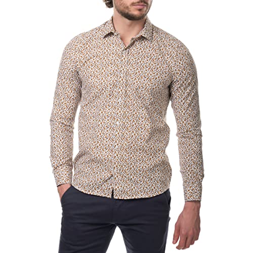 HOPENLIFE Hatchan Beige M Camicia Elegante, M Uomo
