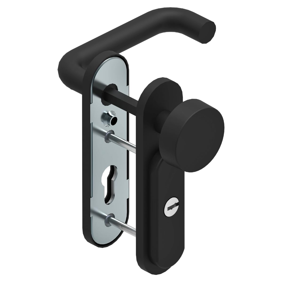 LINCE Scutum RF 9305MPUPRF - Kit de seguridad para puertas RF | Protector + protección de agarre | Anti-vandalismo | Fácil montaje | Alta seguridad