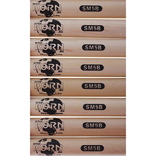 12 Paar Korn Drumsticks 5B