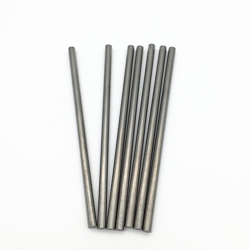 KLOT Tungsten Steel Round Rod Diameter 6mm*Length 100mm Polished Surface Solid Carbide Shaft Bar Stock YG6X