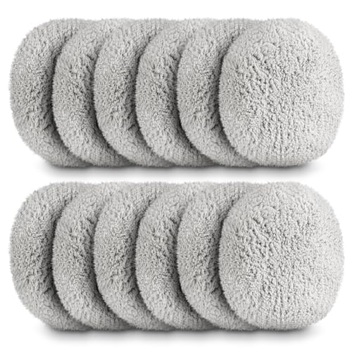 AOOTE Limpiador de Ventana paño Weeper,12 Pcs de Trapo para Robot Limpiador de Ventanas,Lavable a Máquina y Reutilizable,Almohadillas de Limpieza para Robot Limpiacristales para C65、DDC55、CL3