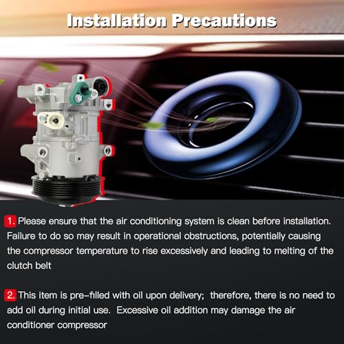 Image of CCIYU AC Compressor w /Clutch for Toyota Corolla iM 1.8L 2017-2018