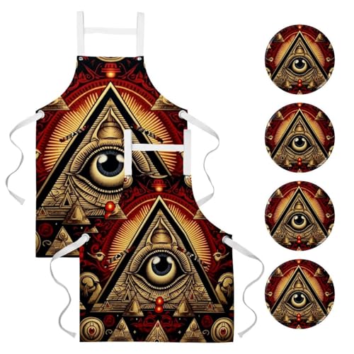 Tablier en lin Illuminati pour cuisiner en famille avec style et confort