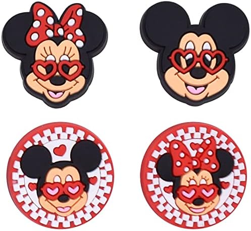 Shoe Charms for Mickey Mouse for Croc, 30PCS Different Shape of PVC Cartoon Shoe Decoration Charms for Adults Teens Kids for Clog Bracelet Wristband Accessories Birthday Party Gift