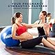 EDIFIT, Gymnastikball, 55, 65 und 75, Pezziball, Einschließlich Inflator, Pilates Ball, Sitzball, Pilates, Yoga Ball, Gymnastik (75 cm, Blau)