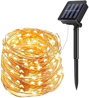 ECOWHO Solar String Lights Outdoor, 72ft 200 LED Solar Powered Fairy Lights Waterproof