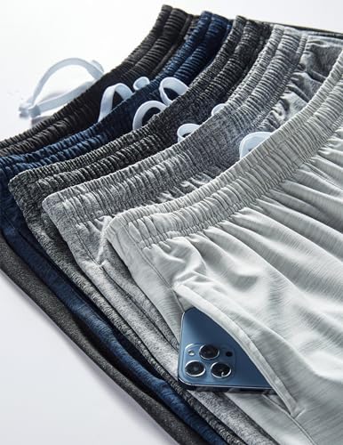 Liberty Imports 5 Pack Big Boys Youth Athletic Mesh Basketball Shorts with Pockets Quick Dry Activewear - Image 5