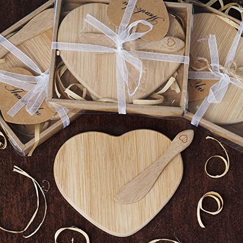 Tableclothsfactory Brie My Heart Cheese Board Favor for Weddings Birthday Party Gifts