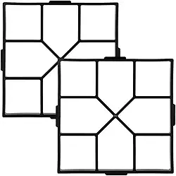 Kit 2 Forma Molde Concreto Cruz Calçada Pedras Jardim