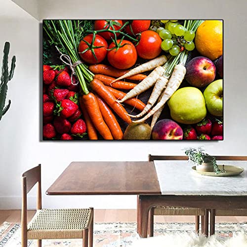 Décoration de cuisine moderne avec nos affiches et impressions de légumes 60x90cm