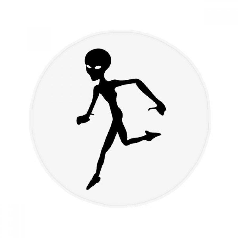 Tapis Alien antidérapant rond 80cm multicolore chambre univers et salon