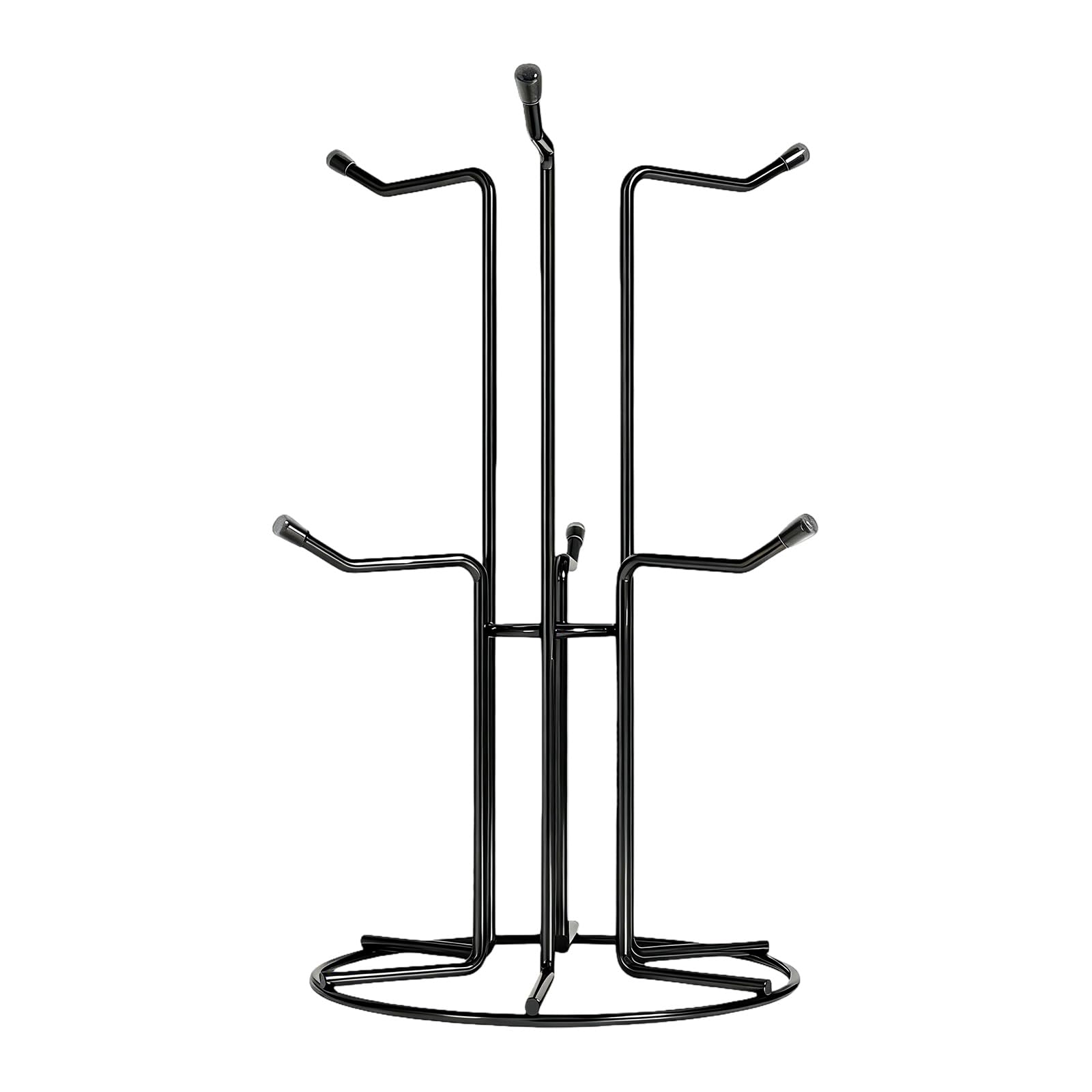 carotoe Duty Carbon Steel Mug Holder with 6 Hooks for Organized Kitchen Space Saving Storage Solution Home Club Mug Display