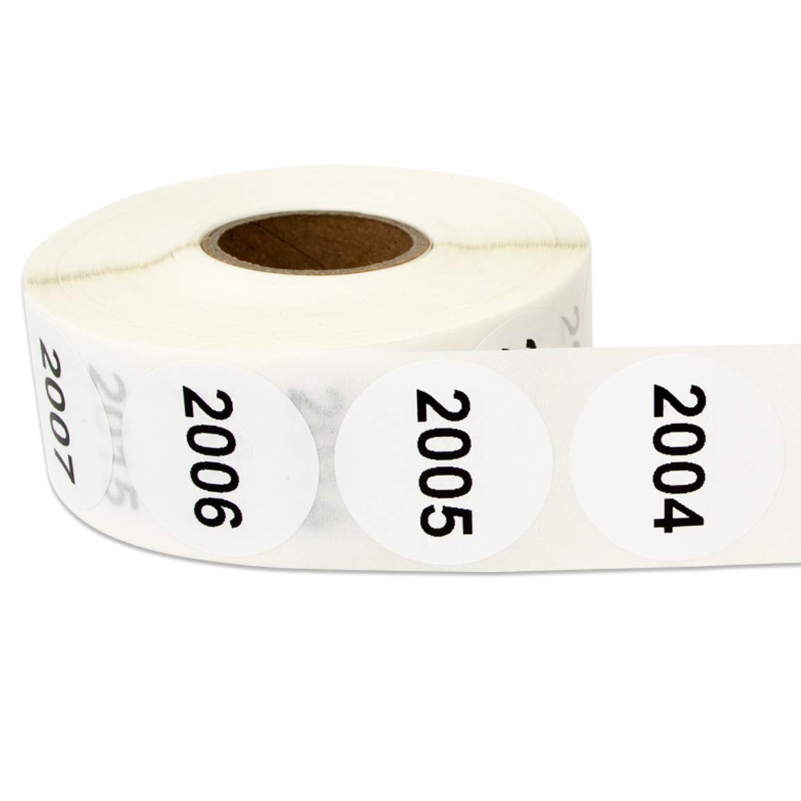 5 confezioni – Numero consecutivo 0001 a 5000 etichette per conteggio inventario magazzino QC 2,5 cm rotondo bianco – 5000 etichette