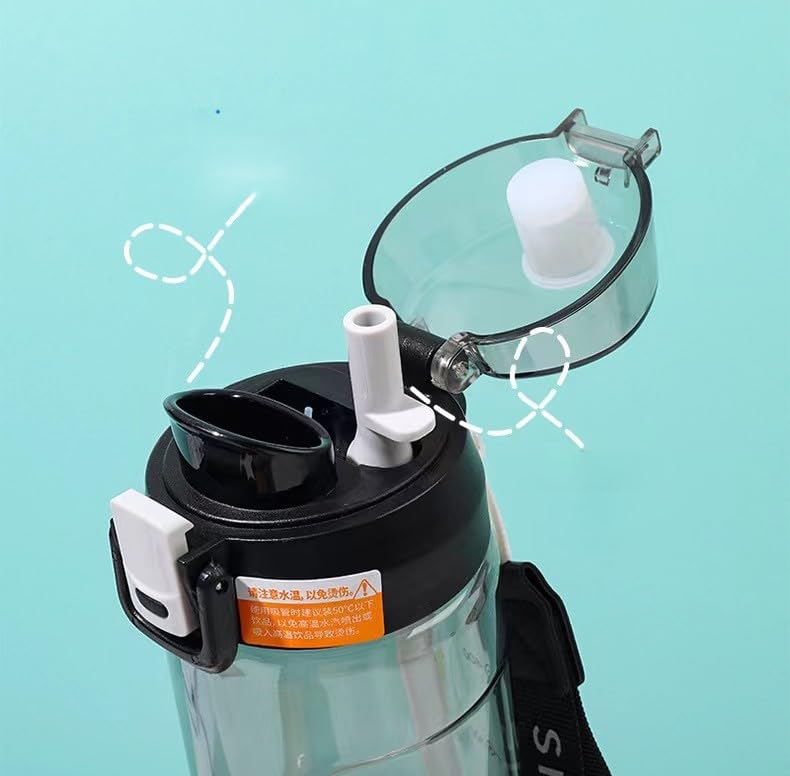 Image of THE VENTI SHOTAY Classic Unbreakable Water Bottle with Sipper BPA Free, Leak-Proof Water Bottle Ideal for Office, Sports, School, Gym (630ML-Black)
