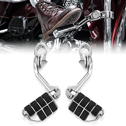 KEMIMOTO Highway Pegs, 1 1/4-Inch for Road Glide Street Glide Sportster Road King Electra Glide Guard Bar Motorcycle Foot Rests