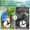 Garden Kneeler and Seat Heavy Duty - Anti-Tip Super Stable Multifunctional Gardening Stool Bench,Wide 12.7 Pads,Foldable Ergonomic Handles for Seniors Women Men Pain-Free Weeding,Planting Yard Work