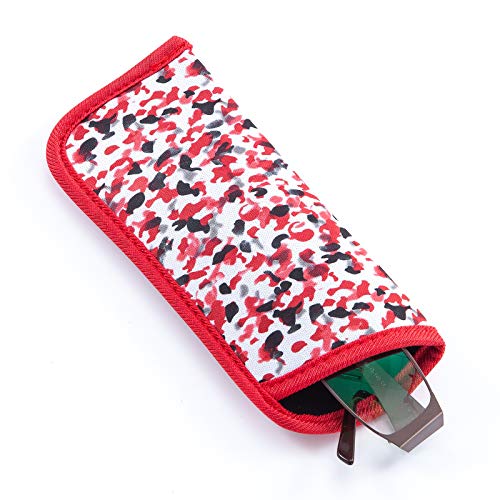 Image of TRIUMPH VISION Reading Glasses Pouch Eyeglass Sleeve Soft Case Slim 3 Pack | Alternative to Bulky Case Lightweight,Neoprene Lined Padded Protect Optical lens Slip in, Cute Pattern Portable for Daily Use