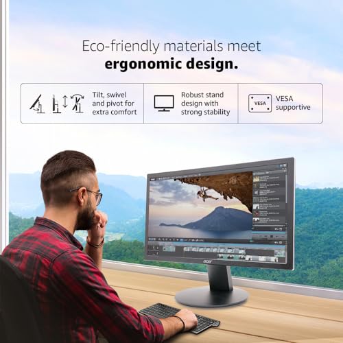 Acer K202Q 19.5 Inch HD+ 1600 X 900 Pixels LCD Monitor with LED Backlight I 200 Nits Brightness I VGA, HDMI Port with Inbox HDMI Cable I Eye Care... - Image 5