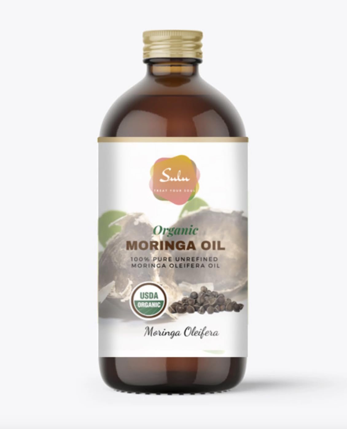 Moringa Oil- USDA Organic Unrefined Cold Pressed Virgin (16 fl.oz)