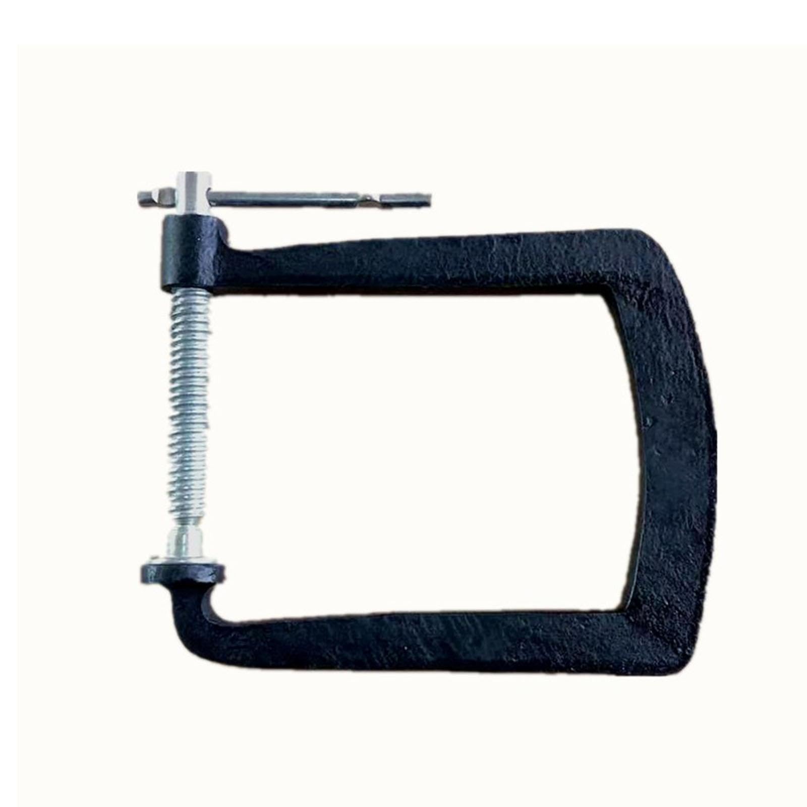 Fenteer Klassische Guitar Bridge Clamp Bridge Reparaturwerkzeug, Metall, schnelles Verschlussszubehör, Guitar Bridge Installation Clamp, mit Zubehör