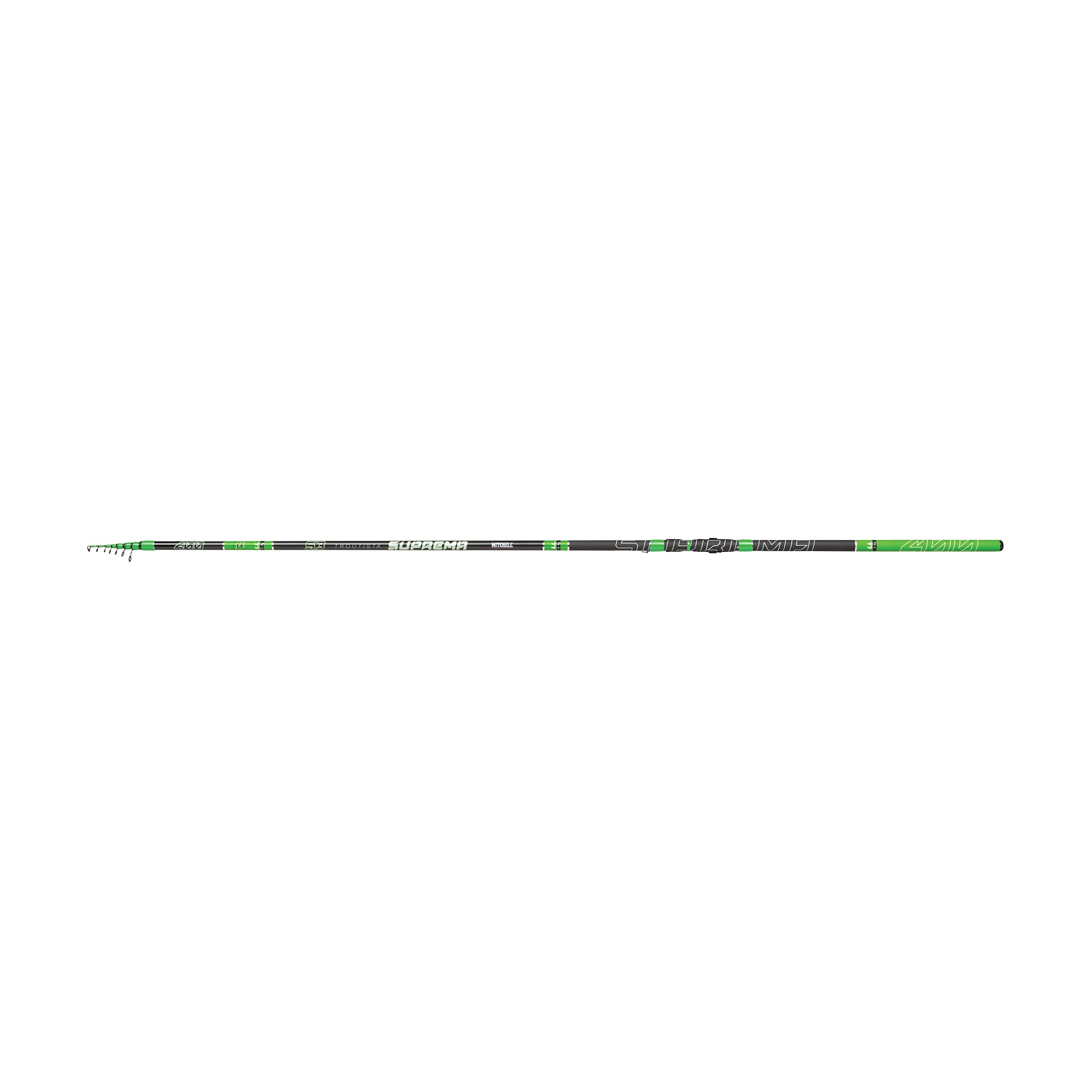 Mitchell Suprema™ Troutista S3 Canna | Canna da pesca alla trota in carbonio M30 con fusto leggero e reattivo | 11 azioni per la pesca agonistica e in lago | 4 m, 15-35 g