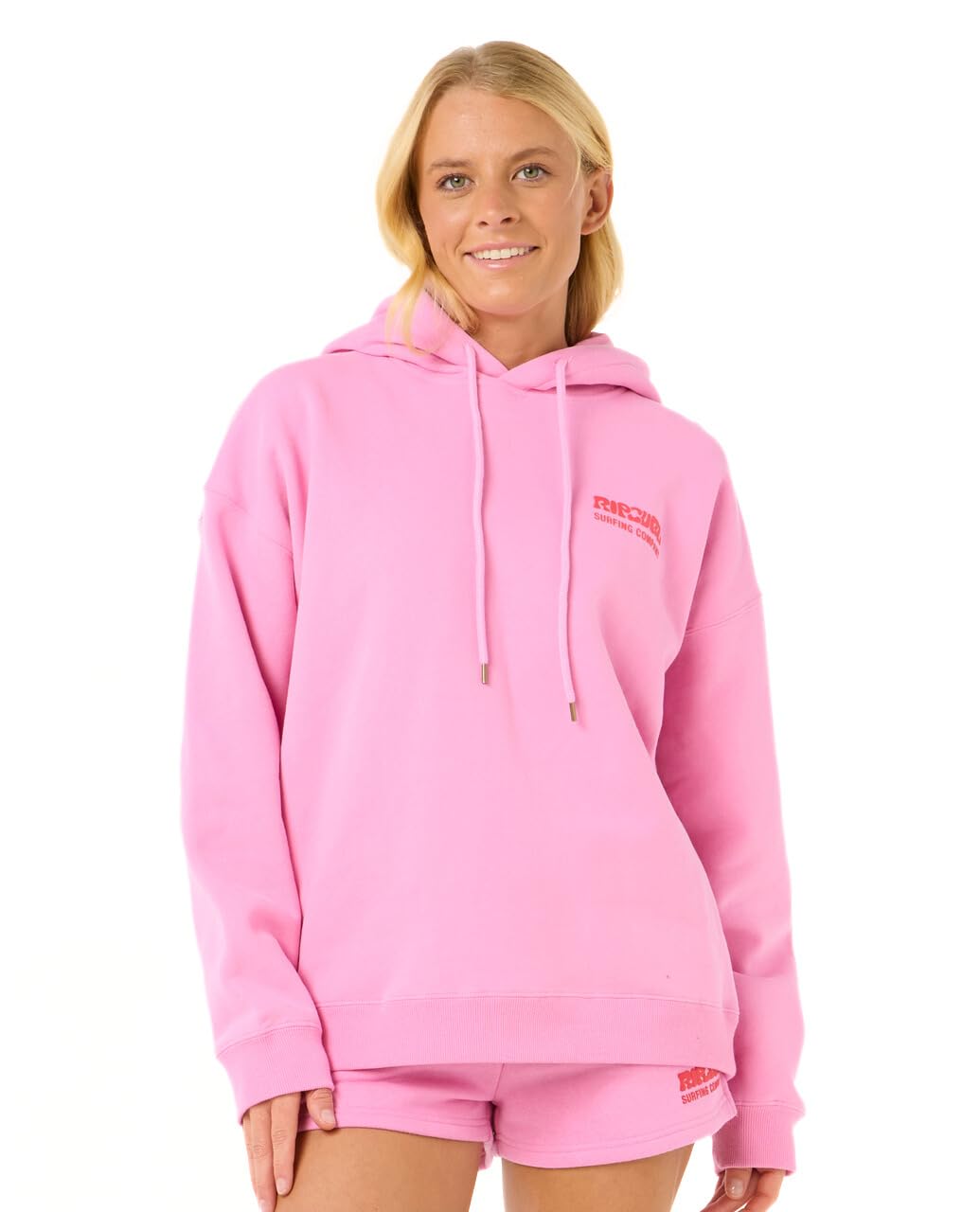 Rip Curl Surf Puff Heritage Hoody Pink, pink, L