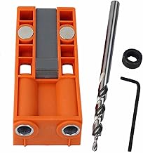 MISNODE Posicionador localizador de furo inclinado para carpintaria com chave sextavada, localizador de carpintaria, gabarito de furo inclinado robusto e preciso para carpintaria