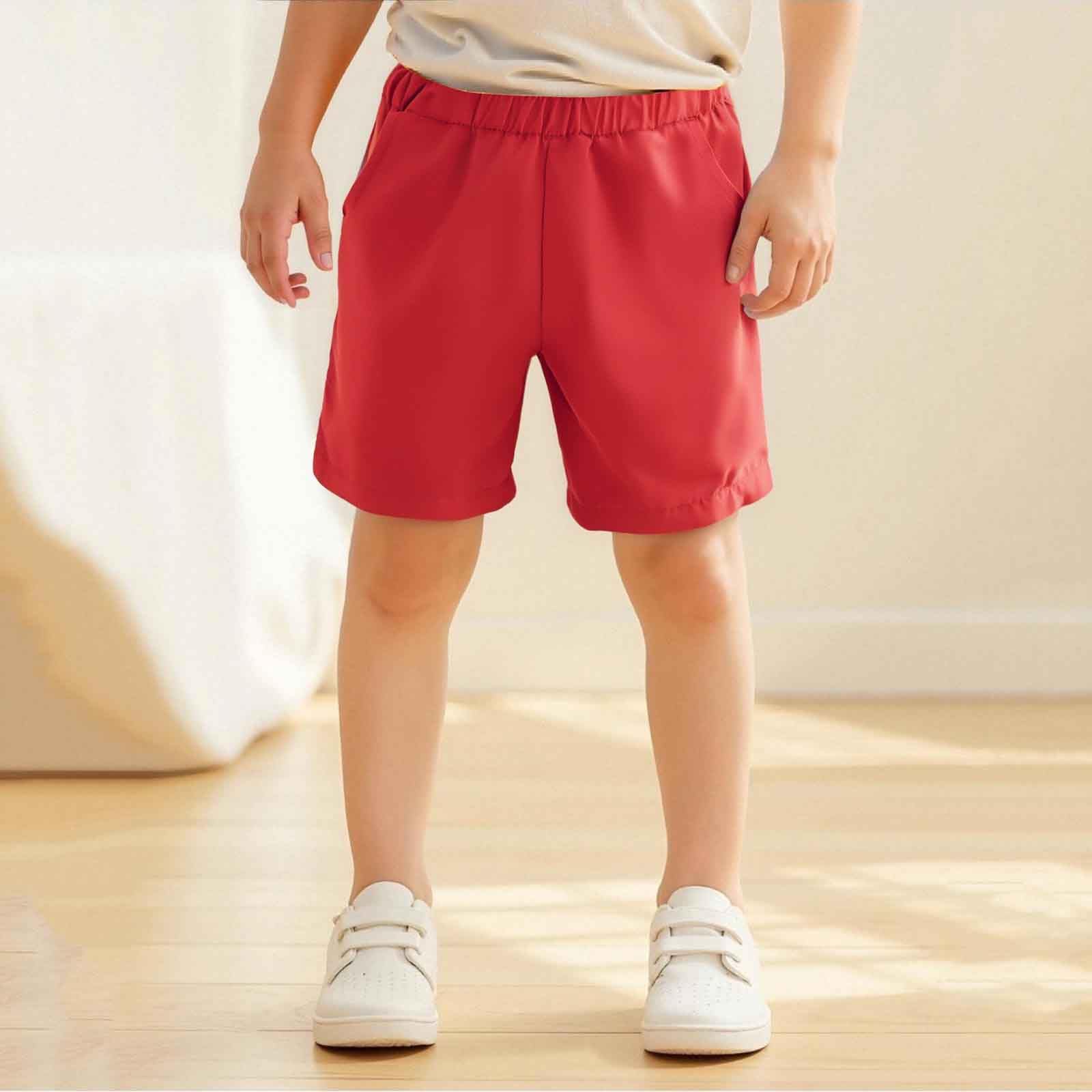 Pantalones cortos deportivos para niños y niñas, pantalones cortos casuales para niños