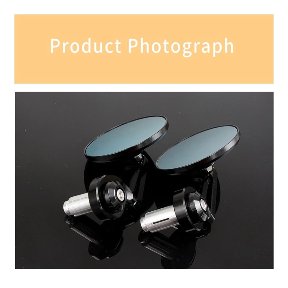 Espejos Retrovisores Para Manillar Motocicleta Cafe Racer CNC Scooter, Extremo De Manillar De 7/8" (22 Mm) Con Inserto De Extremo De Barra Estándar Retrovisor moto