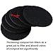 ddLUCK 6 Pack Kitchen Compost Bin Filter, Round Food Waste Bins Activated Carbon Filters,Replaceable Extra Thick Charcoal Filters for Odour Remove All Caddy Bucket,1cm Thickness