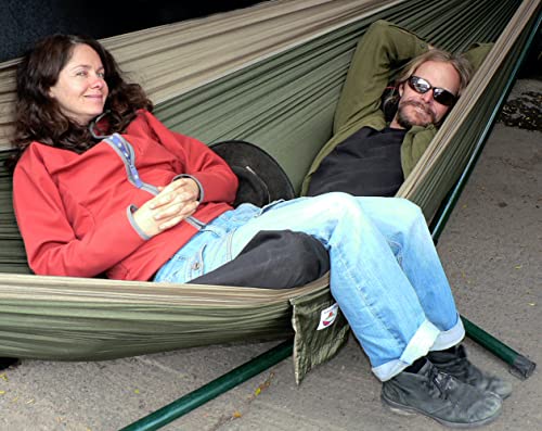Hammock Bliss Double - Extra Long - Extra Wide - Extra Large - Two Person Double Wide Camping Hammock - Suspension System Included - Quality You Can Trust #TOP2