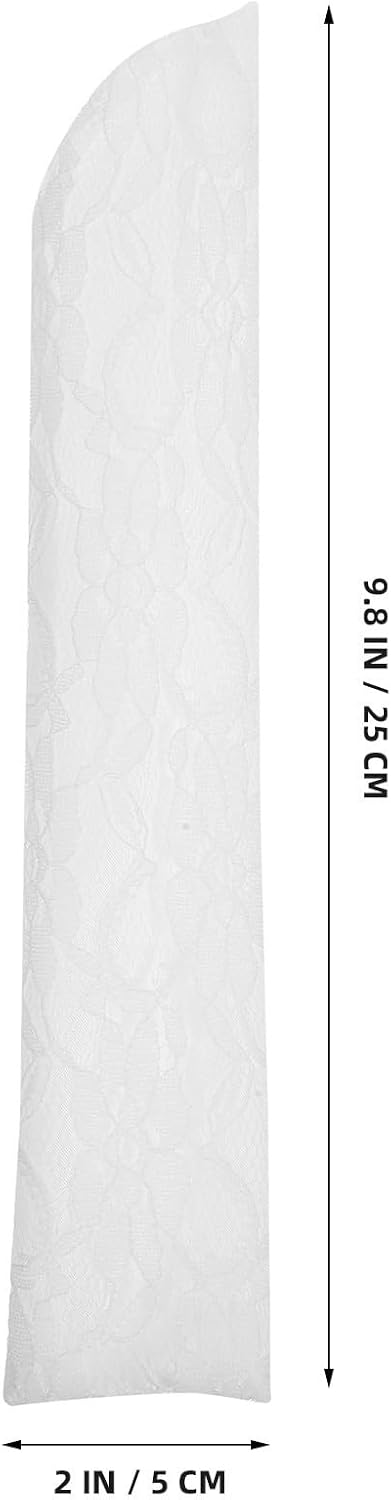 Beaupretty White Lace Folding Hand Fan Bag for Wedding Party Gift Storage image 2