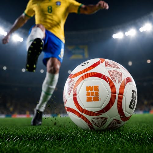 Image of Hamleys FIFA World Cup 2026 Official Licensed Merchandise | Size 5 Football |White Red