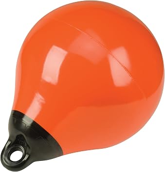 Dockmate Inflatable Vinyl Buoy/Fender | 10" Diameter | Commercial Grade | Heavy-Duty Design