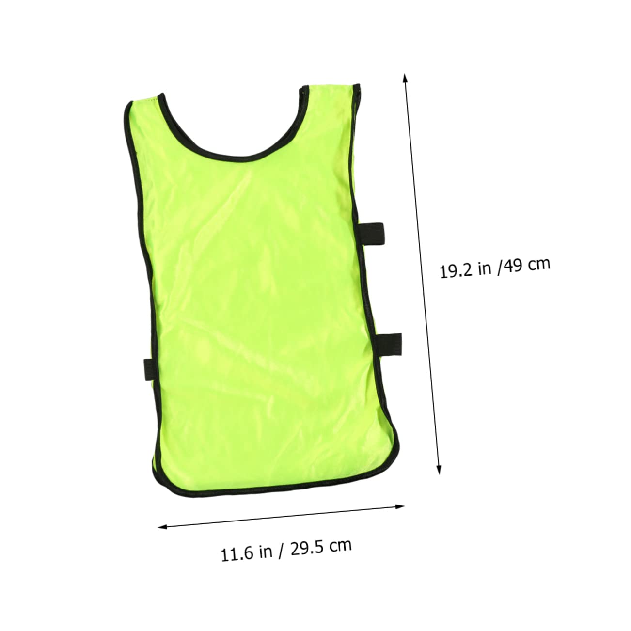 VICASKY 6Pcs Fluorescent Green Football Vests Breathable Training Pinnies for Youth Soccer Comfortable for Use