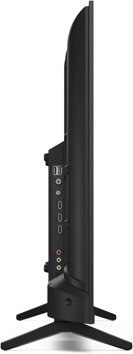 Hliðarmaðurfile of the SHARP 43FH2EA TV showing side-mounted ports