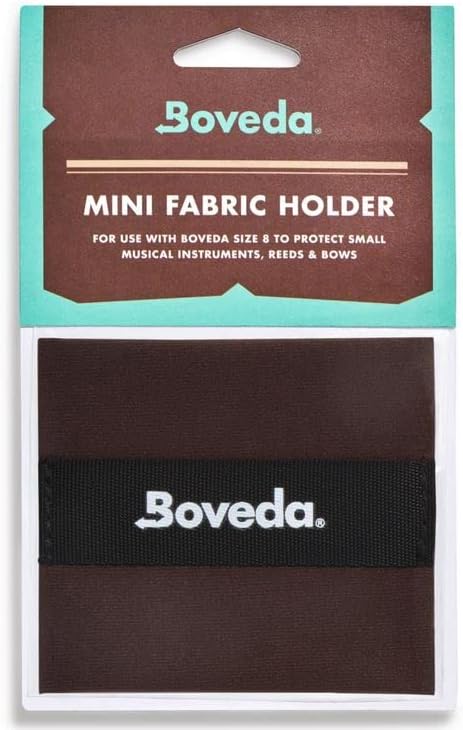 for Music: 1 Mini Fabric Holder – Holds Up to 2 Size 8 – Improves Efficiency of Boveda Two-Way Humidity Control In a Bow Case or Reed Case