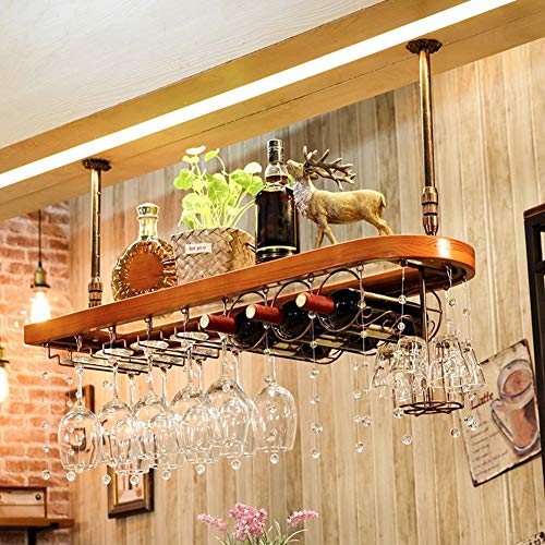 Soporte para botellas de vino de madera sólida 80 cm miniatura 2