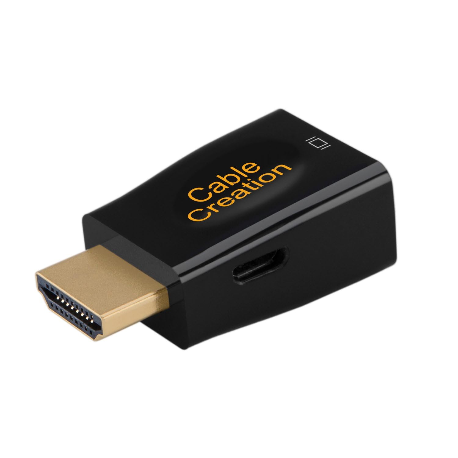 Wiring Connecting Terminals - HDTV to VGA Adapter, HDTV Male to VGA Female Converter Supports 1080P, Black is Suitable for Connecting a Laptop to a Monitor - (Color: Black)