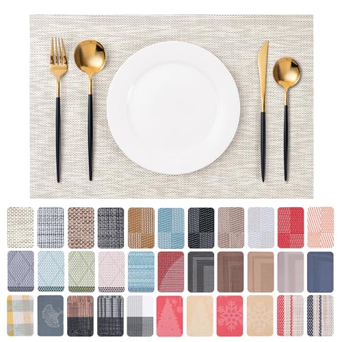 CADONO Vinyl Placemats Set of 4