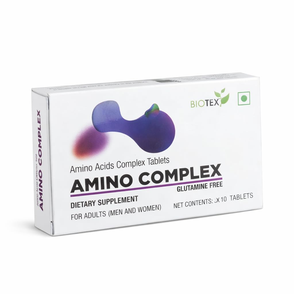 Amino Complex Tablets | Essential, Non-Essential & BCAA Amino Acids | Full Spectrum Amino Blend for Daily Wellness | Clean & Transparent Ingredients | For Men & Women