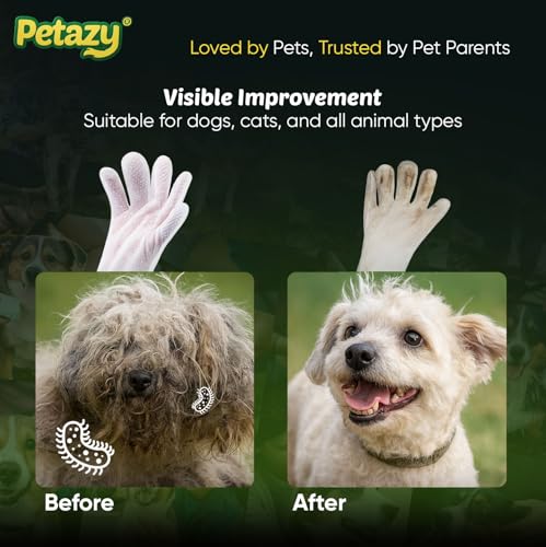 Pet Glove Wipes for Dogs & Cats – 25 Pack | Hypoallergenic, No Rinse, Extra Thick Cleaning Gloves with Aloe & Coconut Oil | Paws, Face, Ears & Butt | Travel Friendly, Gentle & Safe - Image 6