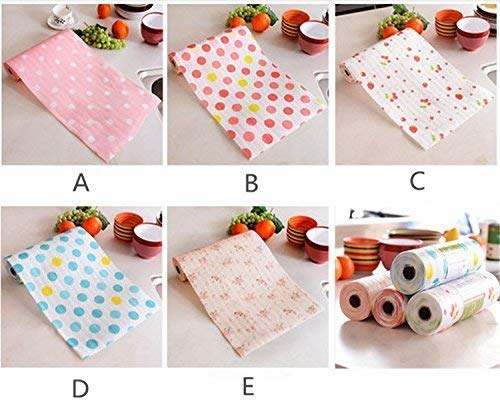 Image of Printing Antibacterial Cabinet Pad Household Wardrobe Mat Moisture Pad Drawer Pad Waterproof Non-Slip Paper Pad Plastic Anti Slip Kitchen Cupboard Drawer Mat (2), Multicolour