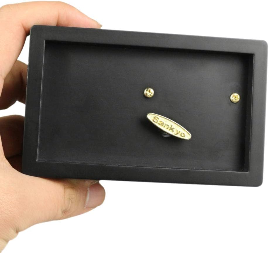 ROSIKING Wooden Music Box With Mirror Mechanism Carved Jewelry Musical Boxes Christmas Birthday Valentine's Day Gifts