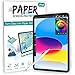 Produktbild ABSONE [3 Stück] Paper Schutzfolie für iPad 10. Generation Folie 2022 10,9 Zoll, Matt Papier iPad 10 Schutzfolie zum Schreiben Zeichnen - Blendfreiem, Anti Fingerabdruck
