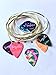 Legato Acoustic Guitar Strings Set (3 Pack) Phosphor Bronze 75/25 Normal Light 11-52 with 6 Assorted Picks Bundle for Acoustic and Electric Acoustic Guitars