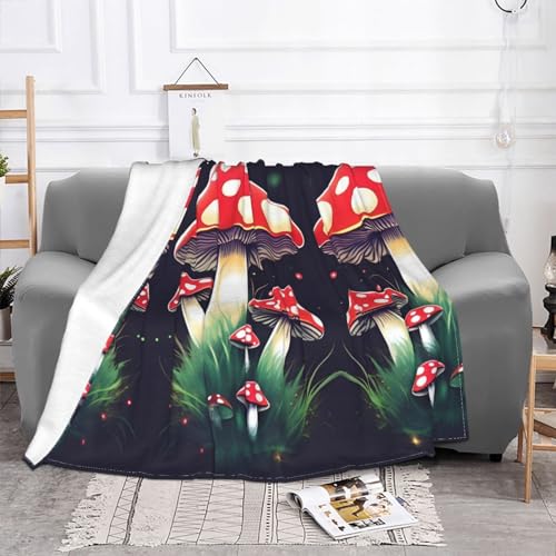 Couverture douce et chaude champignons pour vos soirées cocooning sur le canapé - 3